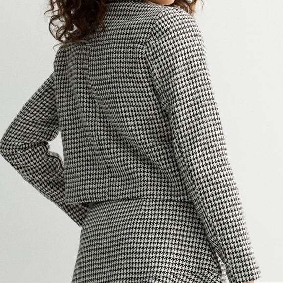 NWT Draper James Black and White Houndstooth Utility Jacket Women's - Picture 10 of 10